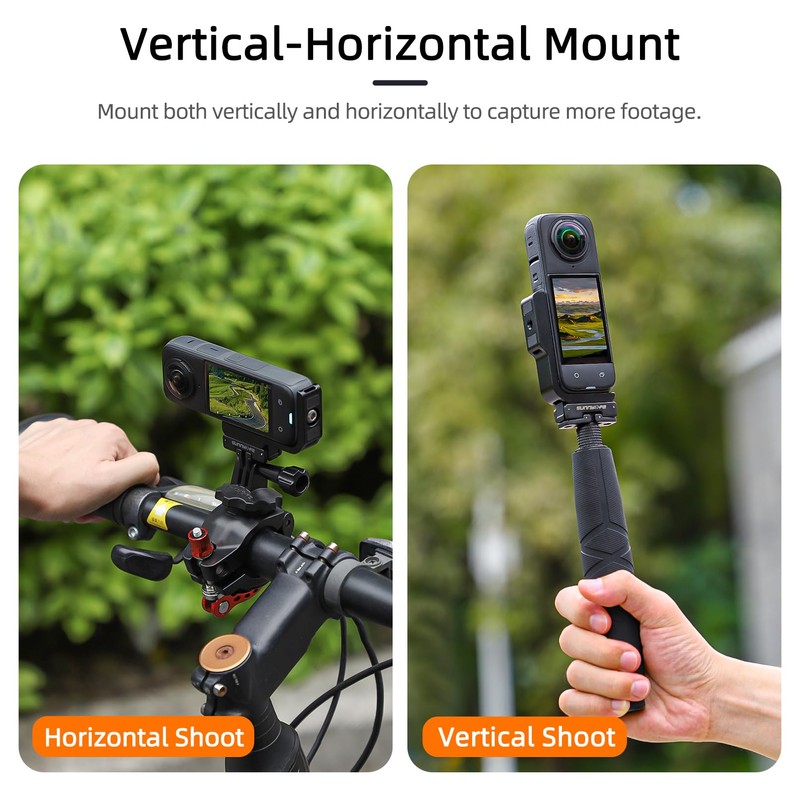 YUULNMOP Vertical Horizontal Quick Release Bracket Compatible with Insta360 X5