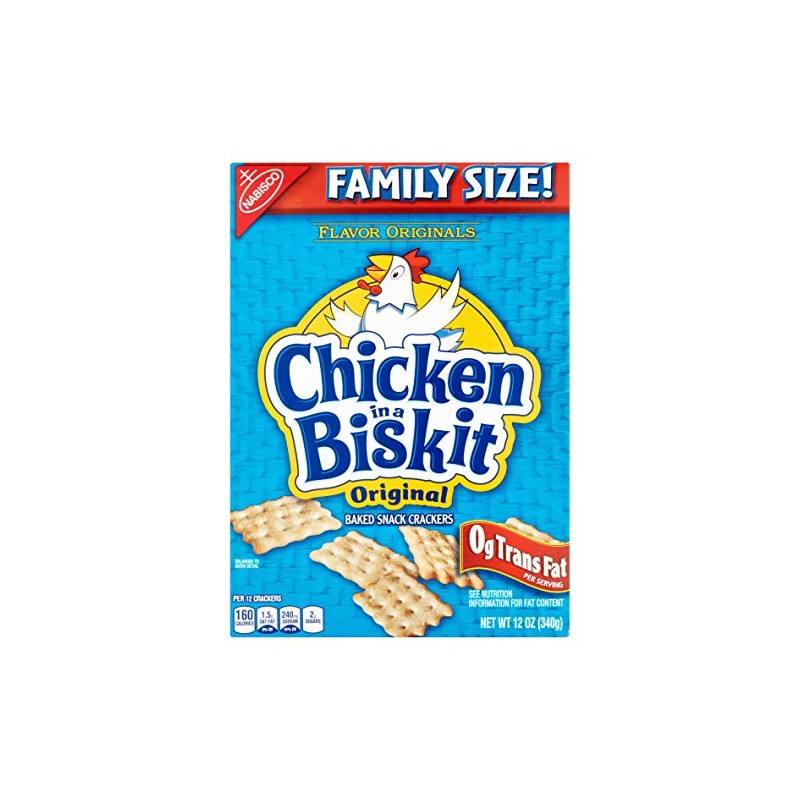 Chicken In A Biskit Baked Snack Crackers, 12 oz (Pack
