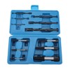 12Pcs Steel Screw Extractors and Drill Bits Guide Set Broken