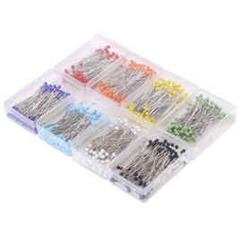 800/1000 Pieces DIY Flower Ball Decoration Glass Metal 8 Colors 10 Colors 38mm Fashionable Colorful (8 Colors) Waiting Needle