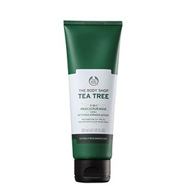 The Body Shop Tea Tree 3-in-1 Wash.Scrub.Mask for Unisex - 4.2 oz Mask