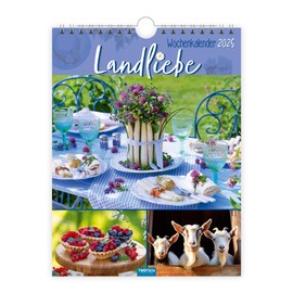 Trötsch Wochenkalender zum Hängen Landliebe 2025: Wandkalender