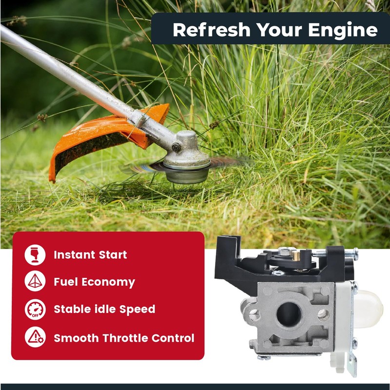 NIMTEK SRM 225 Carburetor with Air Filter Cover Cleaner Case