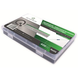 QUADRIOS GmbH Resistors Assortment Set Box Metal Film Resistors Wired 1Ohm - 1M Ohm Assortment Box 20 Standard Values E96 Each 20 Pieces (400 Pieces, 0.5 W, Tolerance: 1%)
