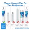 ICEPURE RWF0500A Refrigerator Water Filter Compatible with 9010 filter, 4PACK