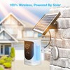 REXING HS01 Smart Home Security Camera System,1080p,Wireless,Rechargeable Battery,Solar Panel,Door Bell