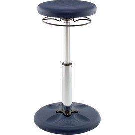 Kore Adjustable Height Wobble Chair, Active Sitting for Children, Kids, Teens: Better Than a Balance Ball, Flexible Classroom Seating, Adjusts from 16.5 to 24 inches, Dark Blue