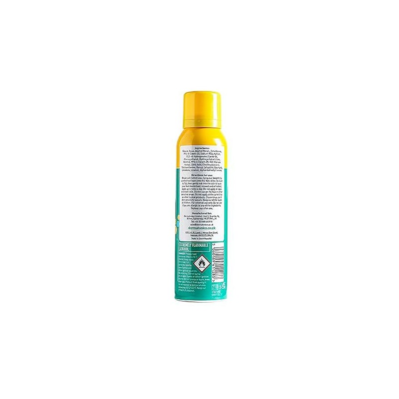 Dermatonics Deodorising Fizzy Foot Foam with Menthol, 150ml, Pack of