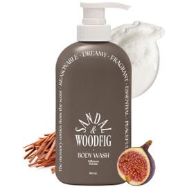 ODID Milk in Cera Perfume Body Wash - Korean Moisturizing Body Cleanser for All Skin Types - Cozy Wood & Fig Scent- with Milk Protein and Ceramide, 16.9 fl.oz.