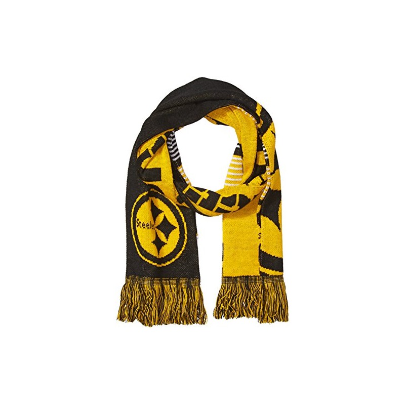 FOCO Pittsburgh Steelers Reversible Split Logo Scarf