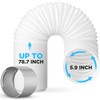 Innconee 1 Set 78.7'' Portable Air Conditioner Hose with Coupler