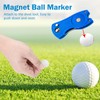 Metal Foldable Golf Divot Repair Tool with Pop-up Button, Magnetic