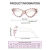 ICARA Bling Crystal Cat Eye Reading Glasses Rhinestone Blue Light