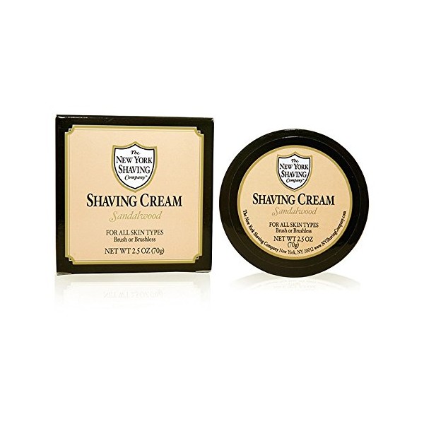 The New York Shaving Company Sandalwood Shaving Cream 2.5 oz.