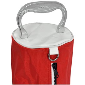Orlimar Golf Ball Shag Bag with Aluminum Handle And Frame, Holds up to 80 Practice or Range Balls, Red, Regular
