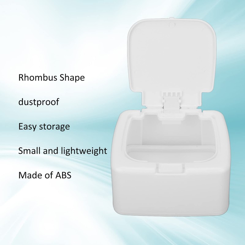 Cotton Pad Container, Household Diamond Shape Lightweight Cotton Pad Storage