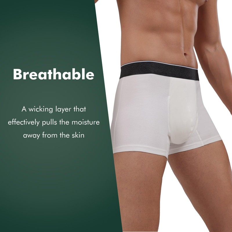 AIRCUTE Men Urinary Incontinence Underwear Washable Absorbency Soft Bladder Leak