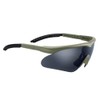 Swiss Eye Raptor glasses, frame -rubber green-, 3 lenses, antifog/antiscratch