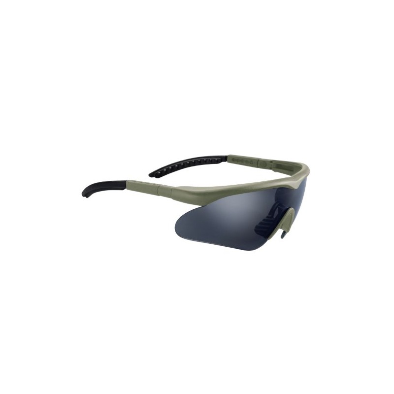 Swiss Eye Raptor glasses, frame -rubber green-, 3 lenses, antifog/antiscratch