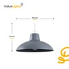 MiniSun | Retro Style Gloss White Metal Ceiling Light Shade