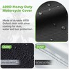 KALINCO Motorcycle Cover, 600D Waterproof Outdoor Motorcycle Cover, All Weather