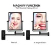 QiMH 3X Magnified Wall Mounted Mirror, Rectangular 8x6 Inch with