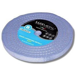 Lux Metal - Polishing Disc 200 mm Cotton Suitable for Grinding Stand Double Grinder Drill Cordless Screwdriver Angle Grinder Polishing Discs for Polishing Metal such as Aluminium Stainless Steel for