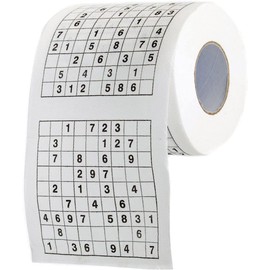 Sudoku Klopapier Sudoko Fun Toilettenpapier mit Sodoko Rätseln ideal für längere Geschäfte
