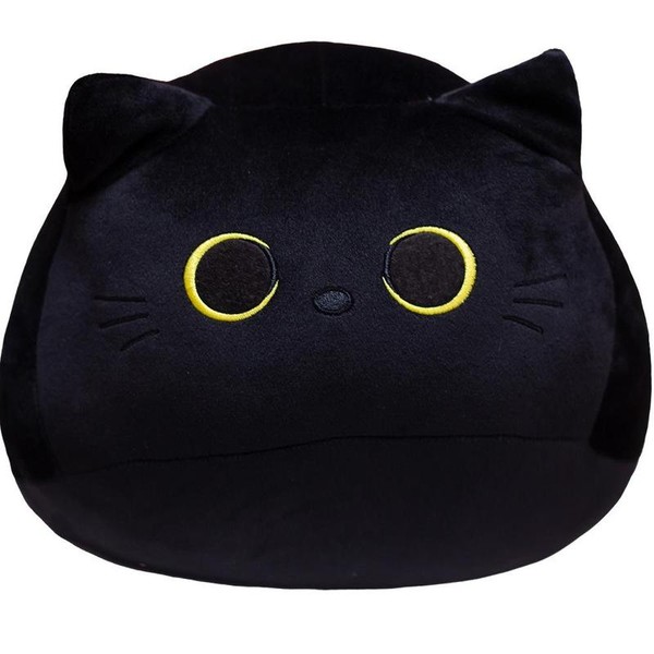 Black Cat Design Plush Toy, 1 Count Soft Cat Stuffed