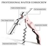 HYZ 2-Pack Wine Opener Waiter Corkscrew, Professional Wine Key for