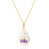 RYKKZ Birth Flower Necklace (Februar Geburtsblume Gold)