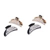 Healvian 4pcs Women Hair Clips with Rhinestone and Pearl Design