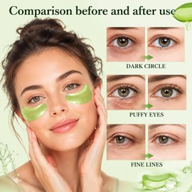 60PCS Under Eye Patches for Dark Circles, Aloe Vera Eye Patches for Women