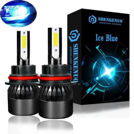 SHENKENUO 9007 LED Headlight Bulbs 8000K Ice blue for Ford F150 1997-2003 F250 1997-2004