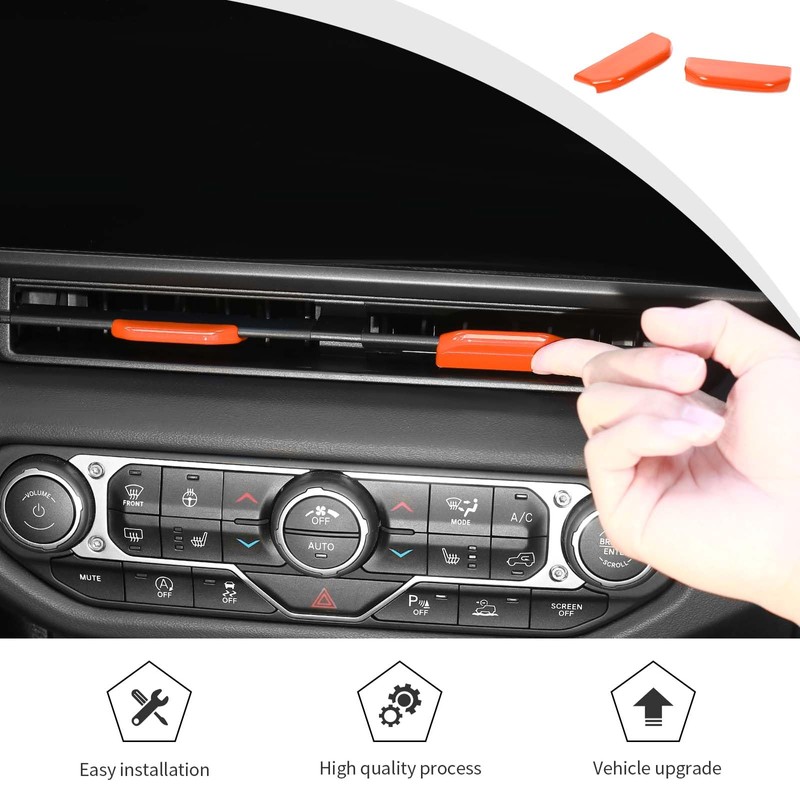 JWWY for Jeep JL Vent Air Outlet Adjustment Cover Trim