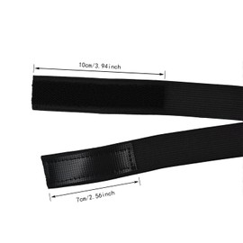 3 Pcs Elastic Band for Wigs Lace Melting Bands Adjustable Wig Bands for Lace Front Edges Laying (Black, Width 1 Inch/2.5 cm)