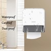 Small Waterproof Toilet Paper Holder for RV Boat TP Roll,