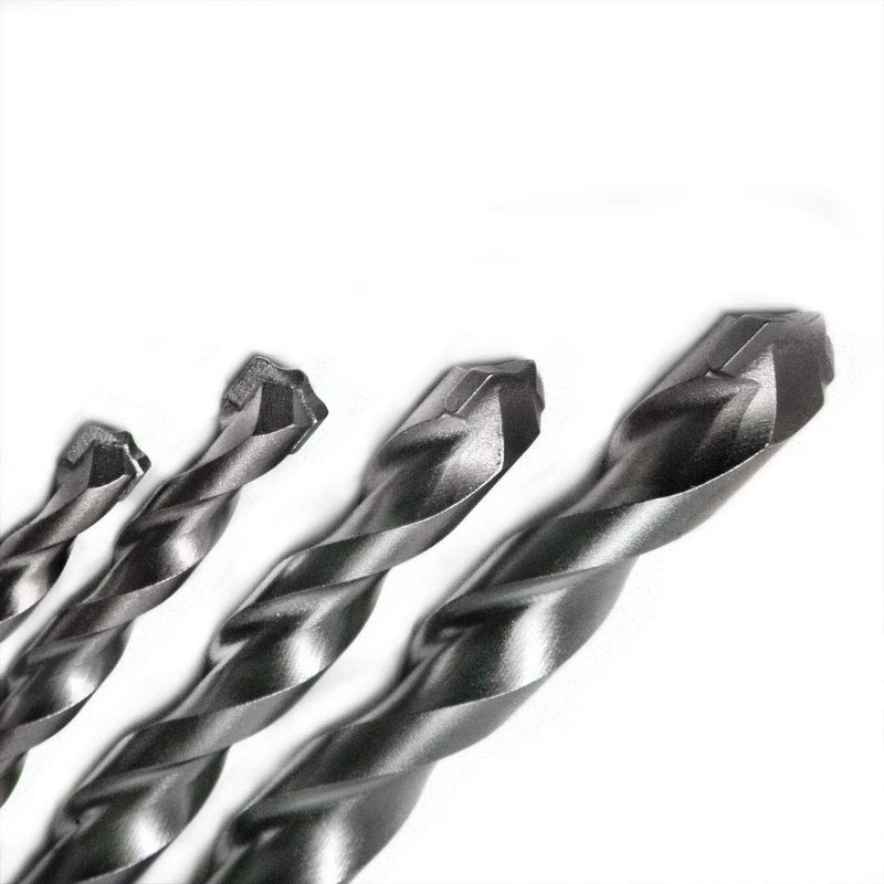 S&R Masonry/Concrete Drill Bit Set, Super Impact with Cylindrical Shank,