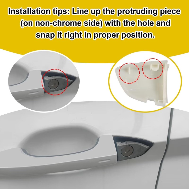 Goholy Car Exterior Door Handle Cap Compatible with VW Jetta