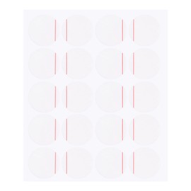 HARFINGTON 20pcs Watch Back Cover Protective Film, 20mm Red Line PE Round Watch Back Case Protector Film Stickers for Watch Back Case Protection
