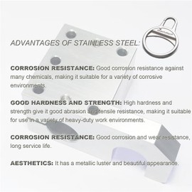 Zpsolution Stainless Steel Ring Zipper Pulls - More Sturdy Zipper Tab Replacement - Easy Use for Broken and Missing Zipper Pull on Luggage Suitcase Jacket Backpacks Coat Boots