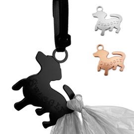 Swaggly Dachshund Shaped Black Dog Poop Bag Holder, Durable Doggy Bag Holder for Poop Bags, Convenient Dog Waste Bag Holder, Perfect Poop Bags Holder for Dogs!