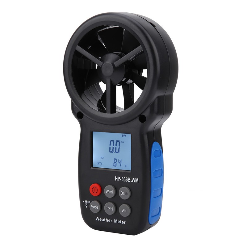 866B-WM Handheld Digital Wind Speed Meter Air Volume Measuring Anemometer