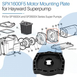 Pool Pump Motor Mounting Plate SPX1600F5 Compatible with Hayward Super and VS Series Pumps, Motor Mounting Plate Replacement SP1600X SP2600X Series Pump - Pool Pump Parts for Hayward