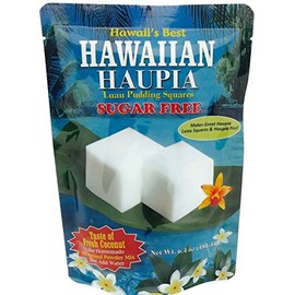 Kauai Tropical Syrup Sugar Free Hawaiian Haupia Luau Pudding Squares, 6.4 Ounce