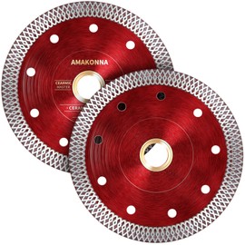 AMAKONNA Diamond Saw Blade，4.5'' Diamond Blade for Tile, Granite, Stone, Dry/Wet Cutting for Angle Grinder