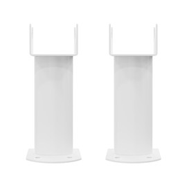 NRG Pair of Floor Mounting Feet for Oval Designer Double Radiators White
