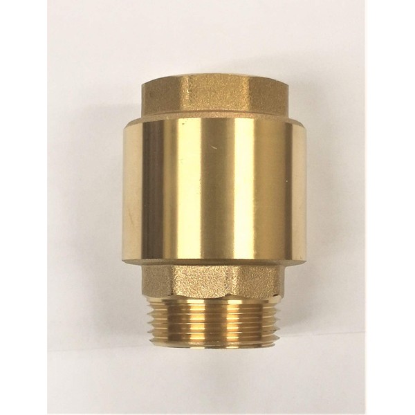 Hallmark Industries "Check valve, brass, 1.25"" NPT male in/ 1.25 FNPT out" (SP0465X-125)