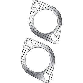 Strongthium 2.5“ Exhaust Gasket 2 Bolt for 2.5 Inch Muffler Flange Manifold 120-06310-0002 High Temperature 2X