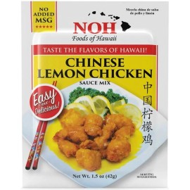 NOH Foods of Hawaii CHINESE LEMON CHICKEN Seasoning Mix 1.5oz NO MSG Made in USA